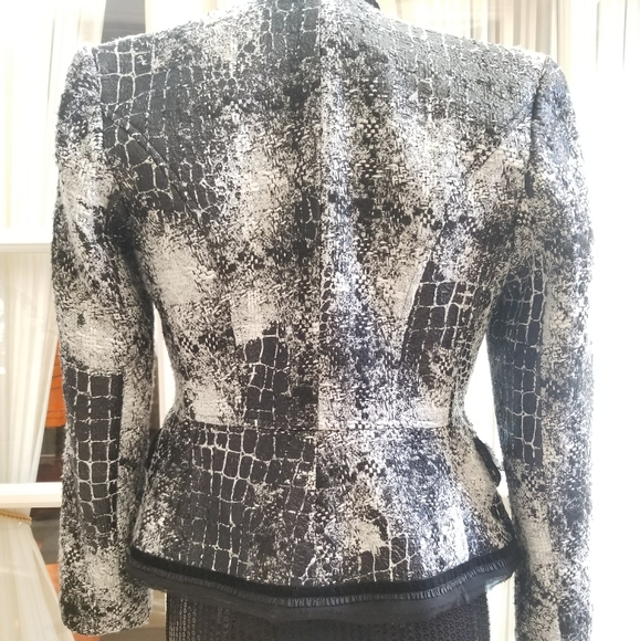 Cache Twill Short Crop Jacket Top Size 0 - Picture 5 of 12